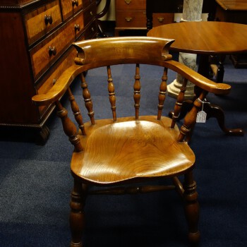 captain stoel, Antieke Engelse kapiteinsstoel uit 1870