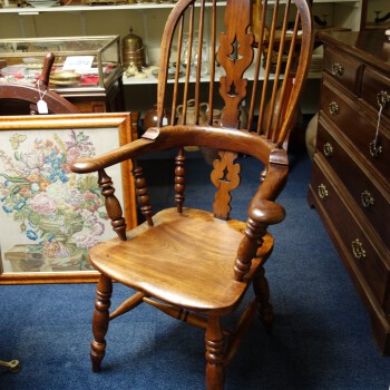 Engelse "Windsor" stoel, Antieke Engelse Windsor stoel